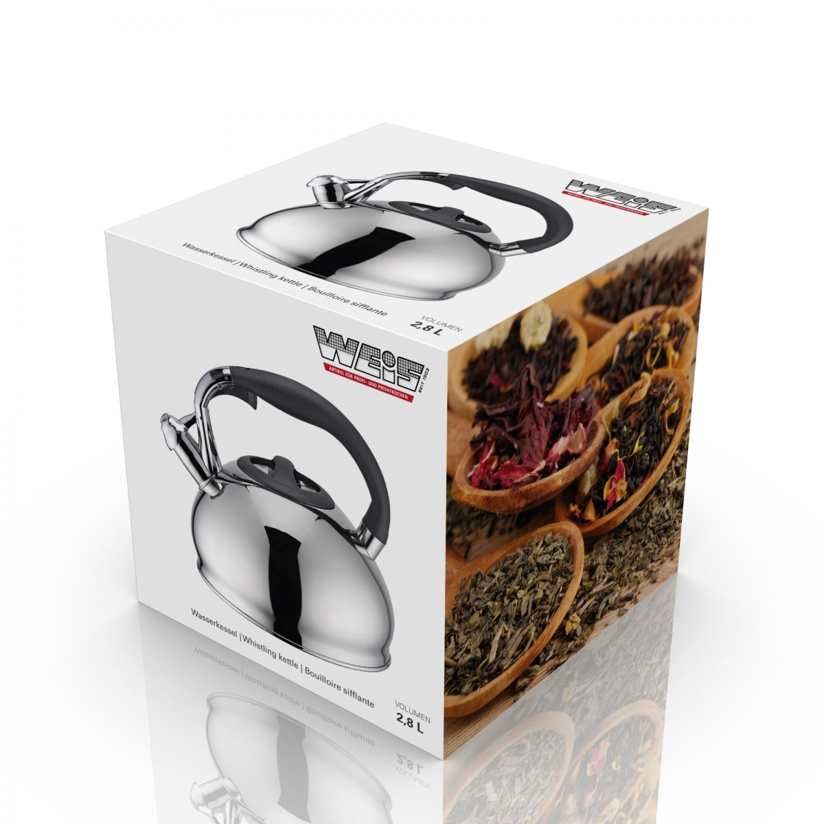 RVS waterkoker 2.8L Karl Weis in geschenkdoos