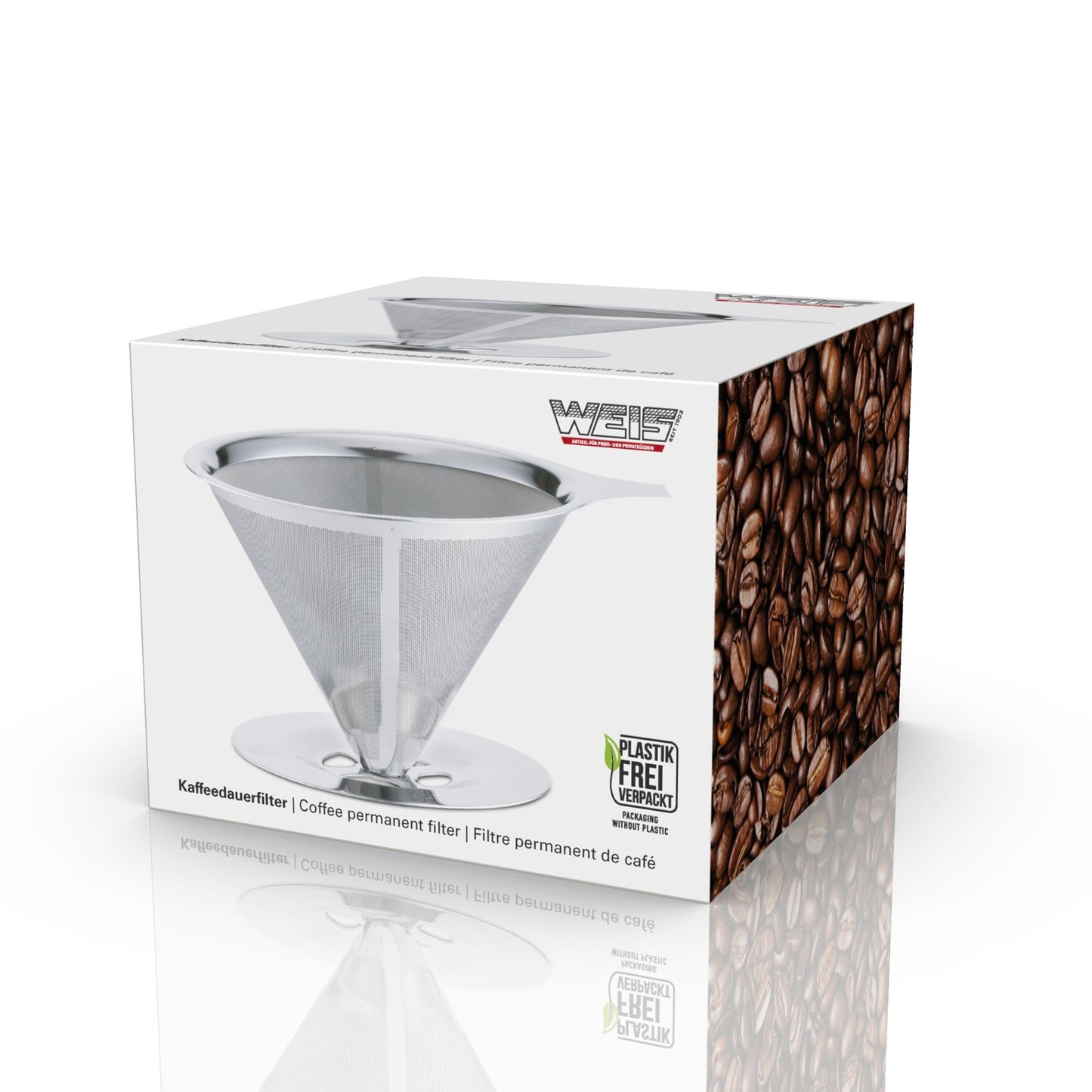 Permanent filter vaatwasserbestendig duurzaam koffieaccessoire - in productverpakking