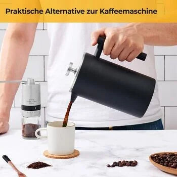 French Press koffie inschenken warme koffie aromatisch