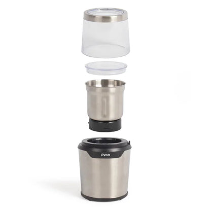 Livoo koffiemolen met koffiebonen 8-12 kopjes capaciteit
